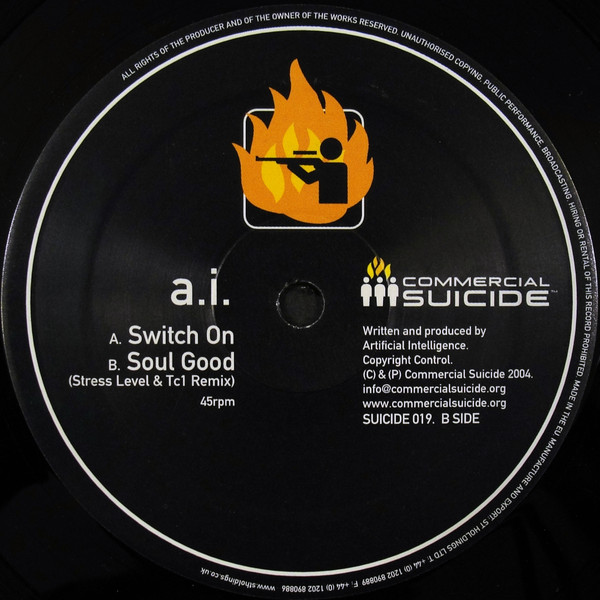 Artificial Intelligence - Switch On / Soul Good (Stress Level & Tc1 Remix) (2004)