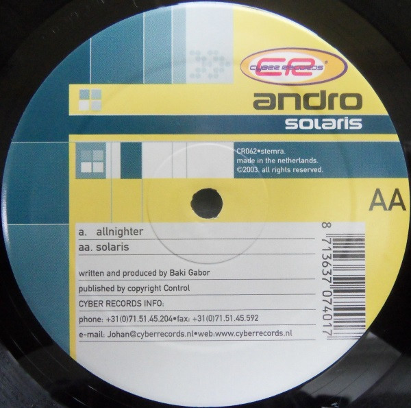 Andro - Allnighter / Solaris (2003) - Image 2