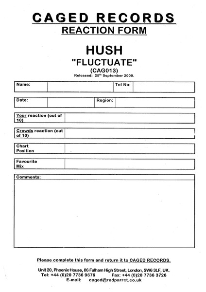 Hush - Fluctuate (2000) - Image 4