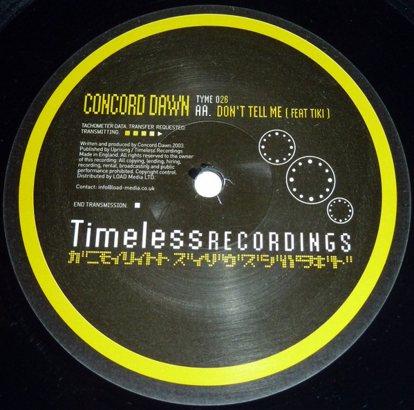 Concord Dawn - Don't Tell Me / Morning Light (Klute Remix) (2004) - Image 2