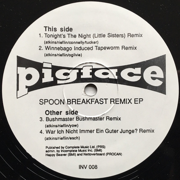 Pigface - Spoon Breakfast EP (1991) - Image 3