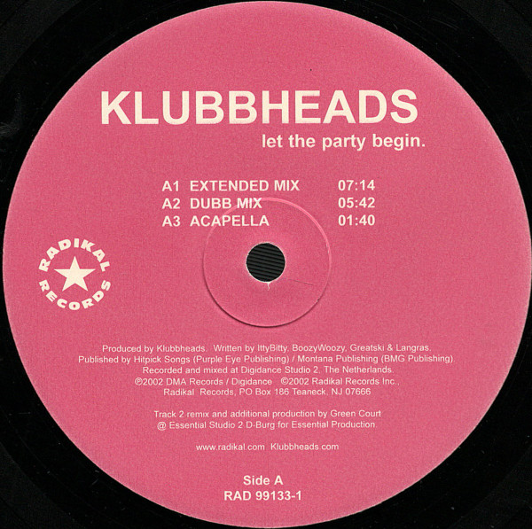 Klubbheads - Let The Party Begin (2002)