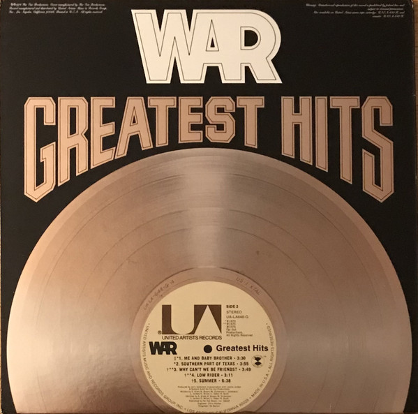 War - Greatest Hits (1976) - Image 2