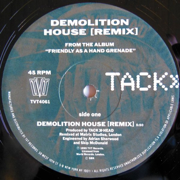 Tackhead - Demolition House (Remix) (1990) - Image 3