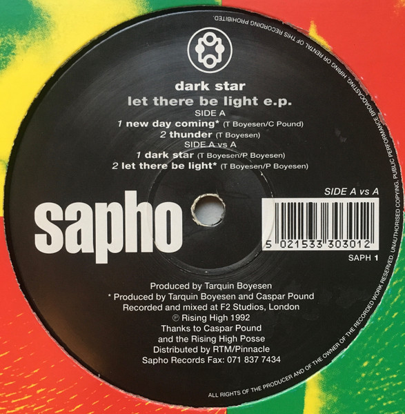 Dark Star (2) - Let There Be Light EP (1992)