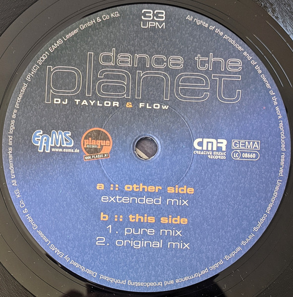 DJ Taylor & Flow - Dance The Planet (2001) - Image 3