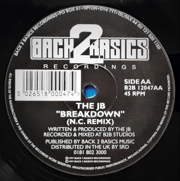 JB - Rockin With The Best (Spice Remix) / Breakdown (N.C. Remix) (1997) - Image 4