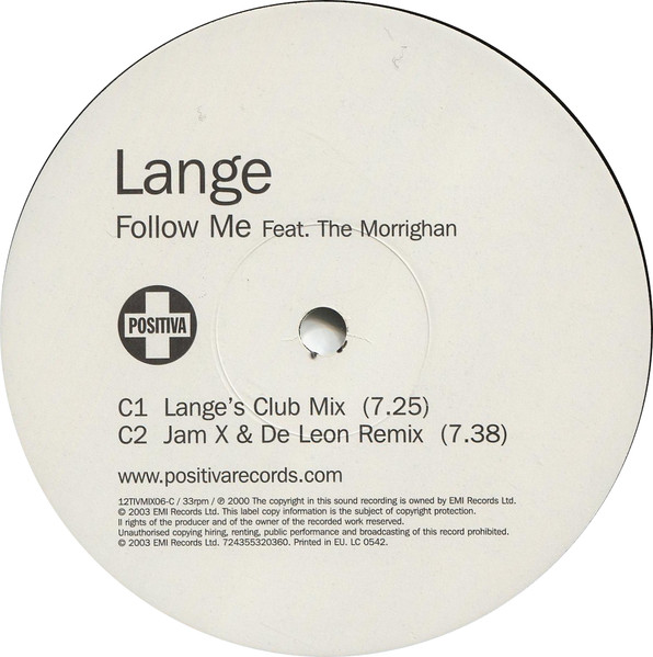 Lange - I Believe / Follow Me (2003) - Image 6