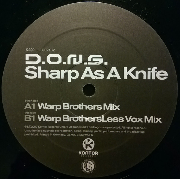 D.O.N.S. - Sharp As A Knife (2002)