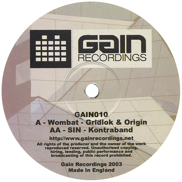 Gridlok, Origin (5), Kontraband - Wombat / Sin (2003)