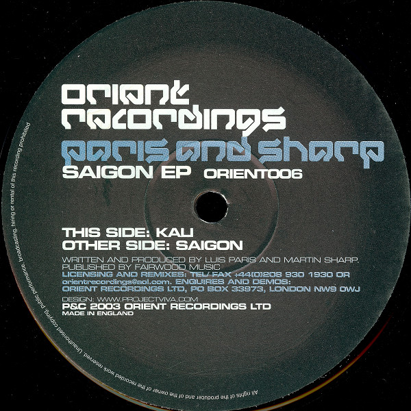Paris & Sharp - Saigon EP (2004) - Image 2