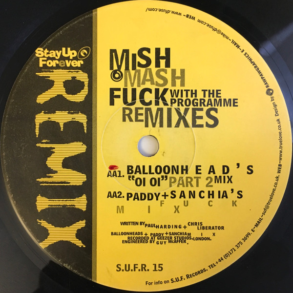 Mish Mash - Fuck With The Programme (Remixes) (2000) - Image 2
