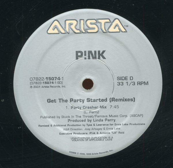 P!NK - Get The Party Started (Remixes) (2001) - Image 5