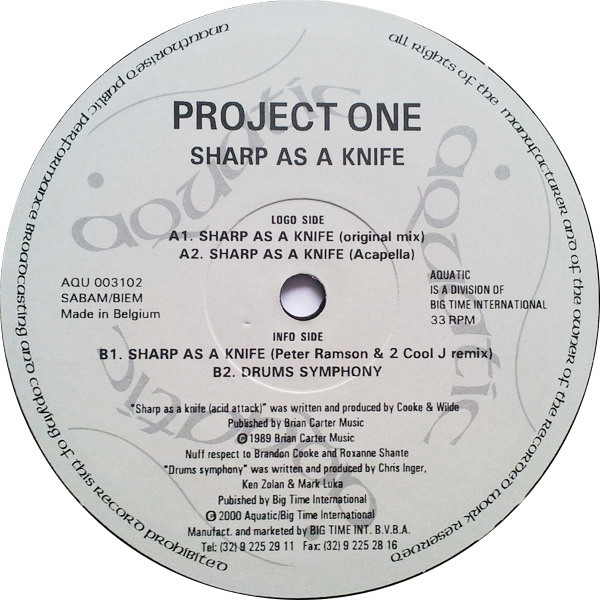 Project One (19) - Sharp As A Knife (2000) - Image 3