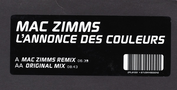 Mac Zimms - L'Annonce Des Couleurs (2003) - Image 4