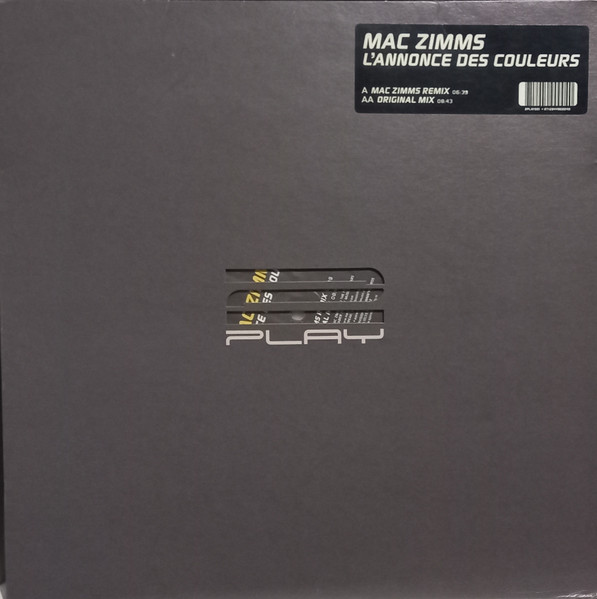 Mac Zimms - L'Annonce Des Couleurs (2003)