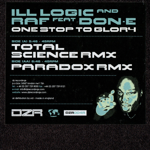 Ill Logic & DJ Raf - One Stop To Glory (Total Science Rmx) / One Stop To Glory (Paradox Rmx) (2006) - Image 4