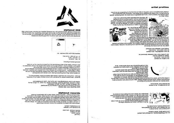 Various - Alphacut 002 (2003) - Image 5
