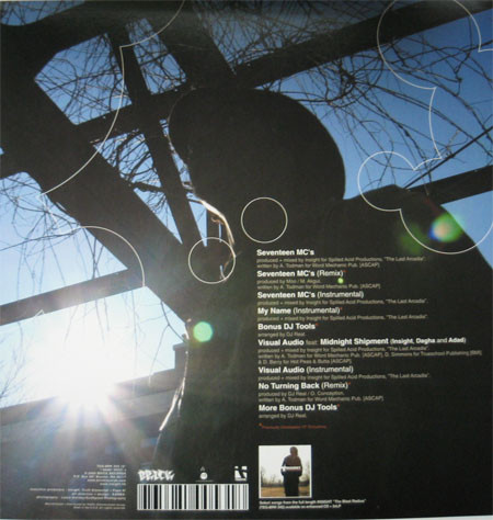 Insight (2) - Seventeen MC's b/w Visual Audio + No Turning Back (Remix) (2005) - Image 2