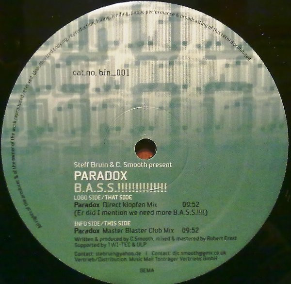 P.A.R.A.D.O.X. - B.A.S.S.!!!!!!!!!!!!!! (2002) - Image 4