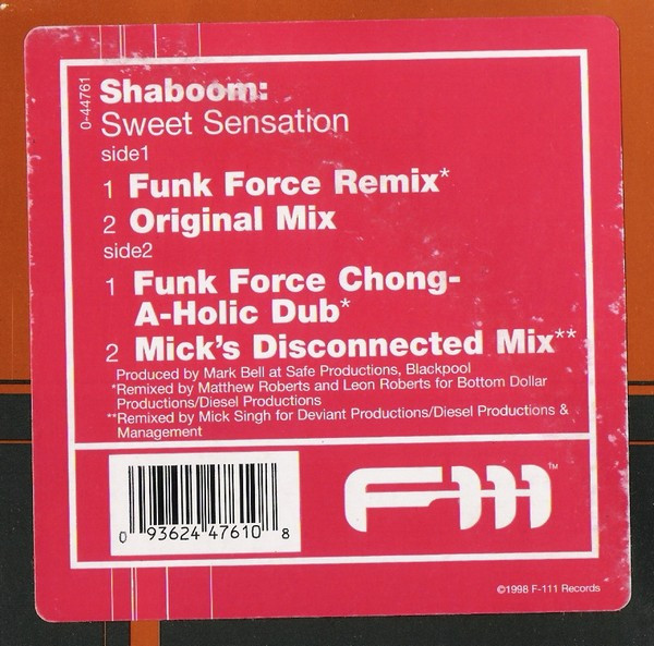 Shaboom - Sweet Sensation (1999) - Image 3