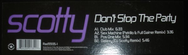 Scotty - Don't Stop The Party (2002) - Image 2