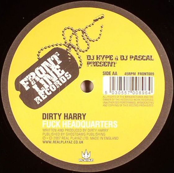 Dirty Harry (12) - Gun Fingers / Fuck Headquarters (2007) - Image 3