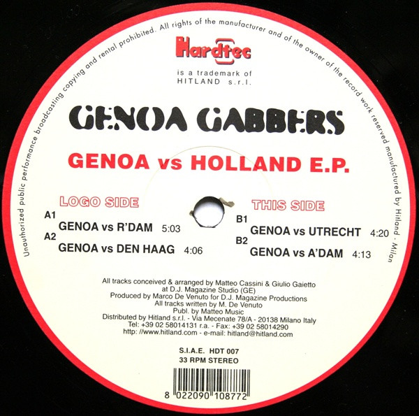 Genoa Gabbers - Genoa vs Holland E.P. (2001)