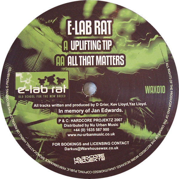 E-Lab Rat - Uplifting Tip / All That Matters (2007)