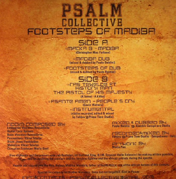 Macka B, Ras Tewelde, History Man, Asante Amen - Footsteps Of Madiba / The Pistol Of His Majesty / People's Cry (2015) - Image 2