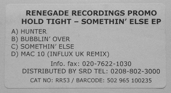 Hold Tight - Somethin' Else EP (2004)