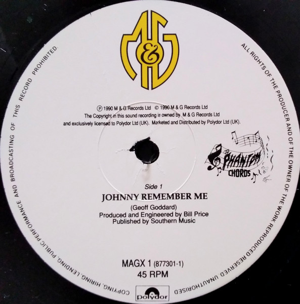 The Phantom Chords - Johnny Remember Me (1990) - Image 3