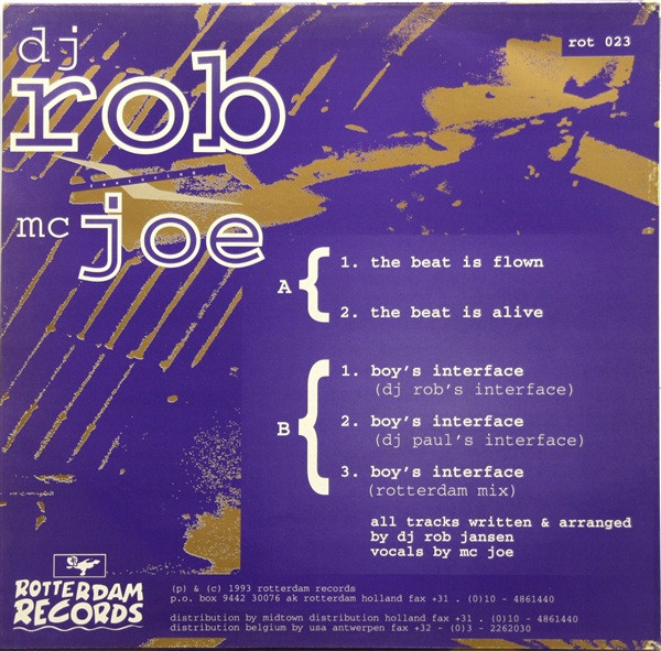 DJ Rob & MC Joe - The Beat Is Flown (1993) - Image 2