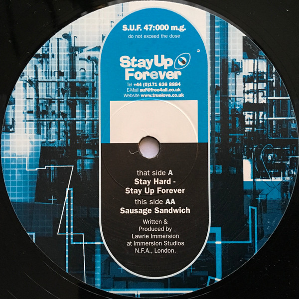Lawrie Immersion - Stay Hard - Stay Up Forever / Sausage Sandwich (1999) - Image 2