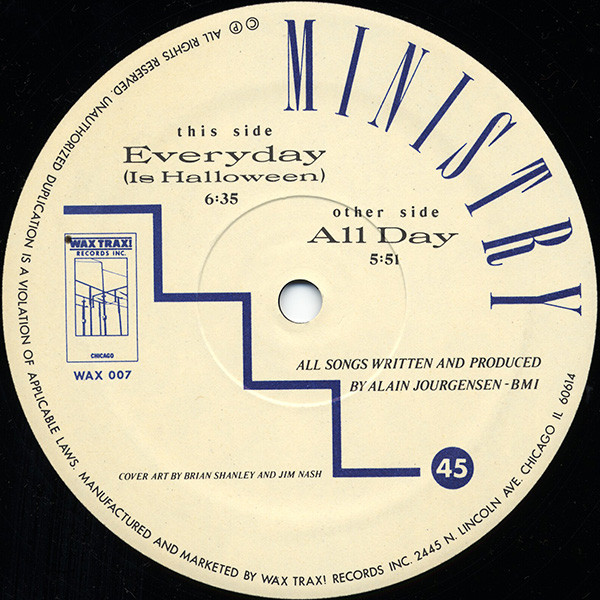 Ministry - All Day / Everyday (Is Halloween) (1985) - Image 4