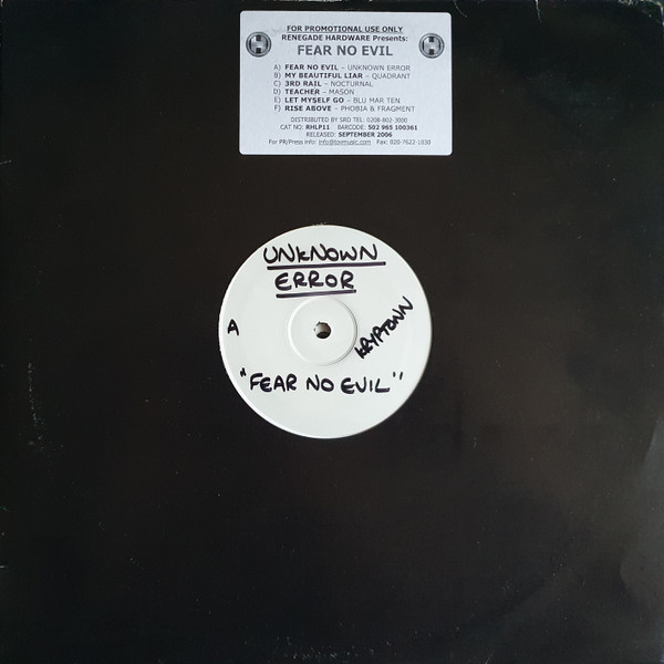 Various - Fear No Evil LP (2006)