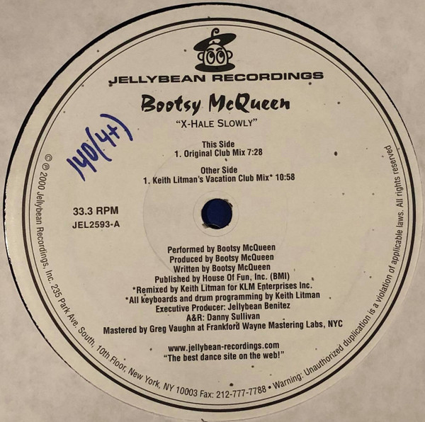 Bootsy McQueen - X-Hale Slowly (2000) - Image 2