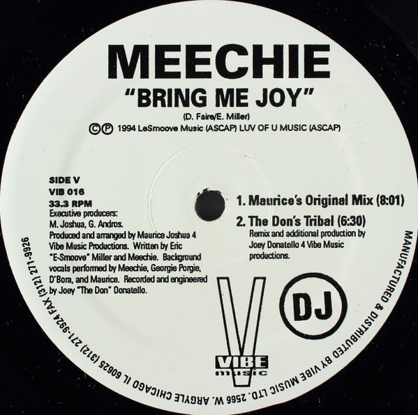 Meechie - Bring Me Joy (1994)