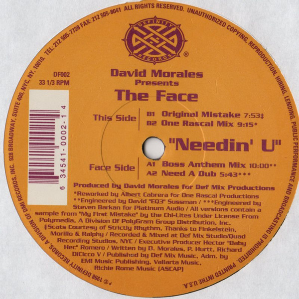 David Morales - Needin' U (1998) - Image 3