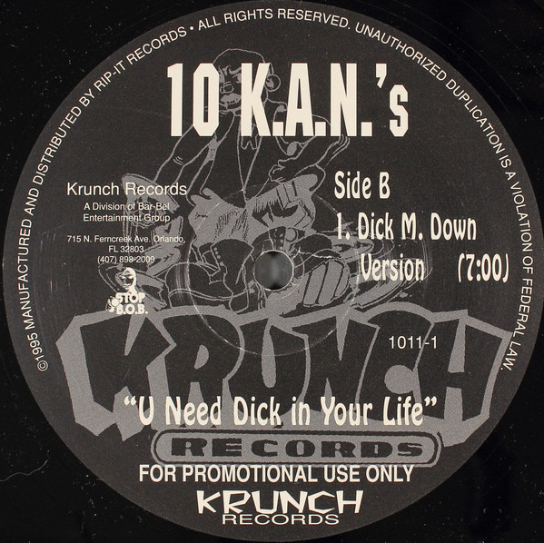 10 K.A.N.S. - U Need Dick In Your Life (1995) - Image 2
