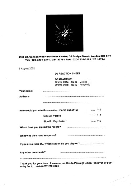 Jez Q - Voices / Psychotic (2002) - Image 3