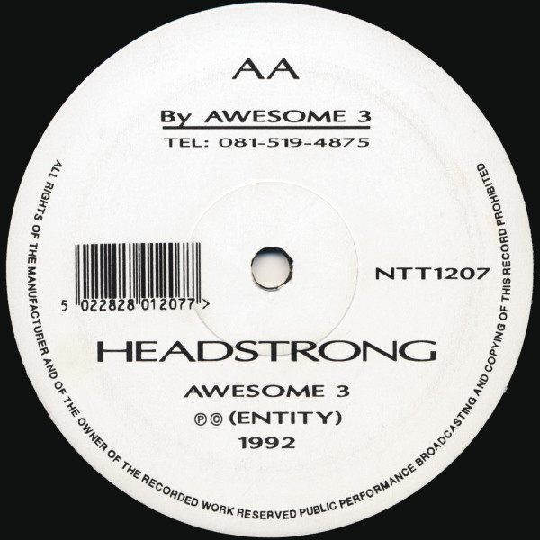 Awesome 3 - Don't Go / Headstrong (1992) - Image 2