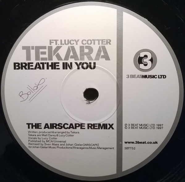 Tekara - Breathe In You (The Airscape Remix) (2000) - Image 3