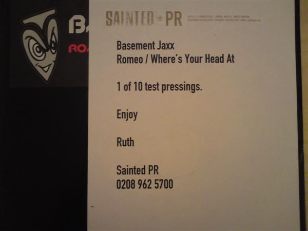 Basement Jaxx - Romeo / Where's Your Head At (2001) - Image 5