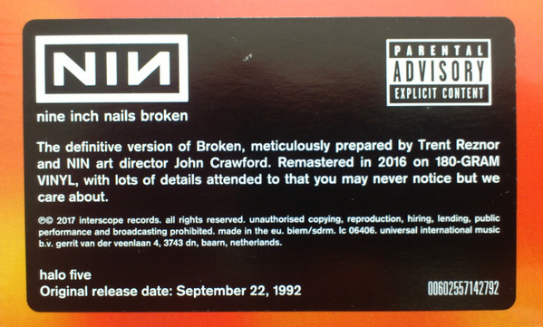Nine Inch Nails - Broken (2017) - Image 3
