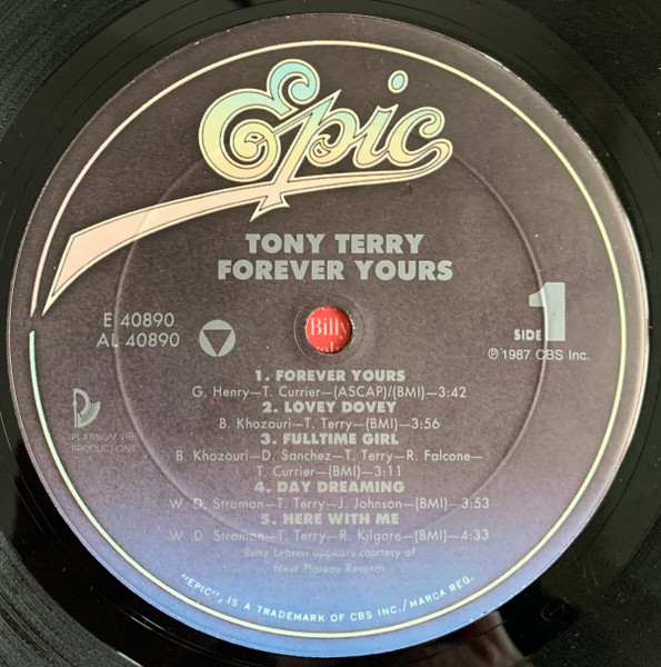Tony Terry - Forever Yours (1987) - Image 3