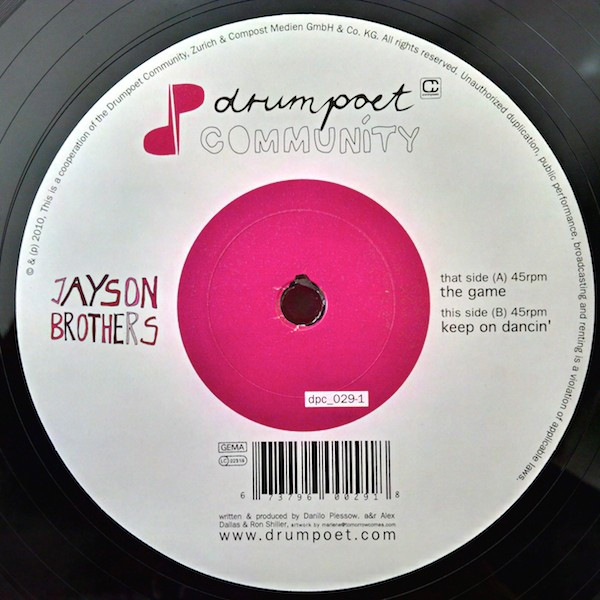 Jayson Brothers - The Game / Keep On Dancin' (2010)