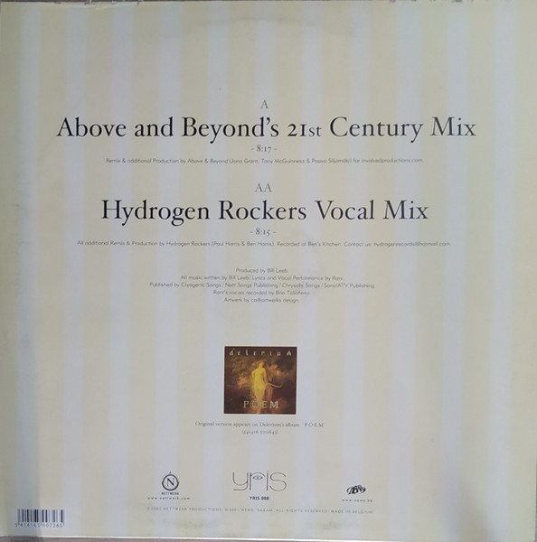 Delerium, Rani - Underwater (Remixes By Above & Beyond • Hydrogen Rockers) (2001) - Image 2