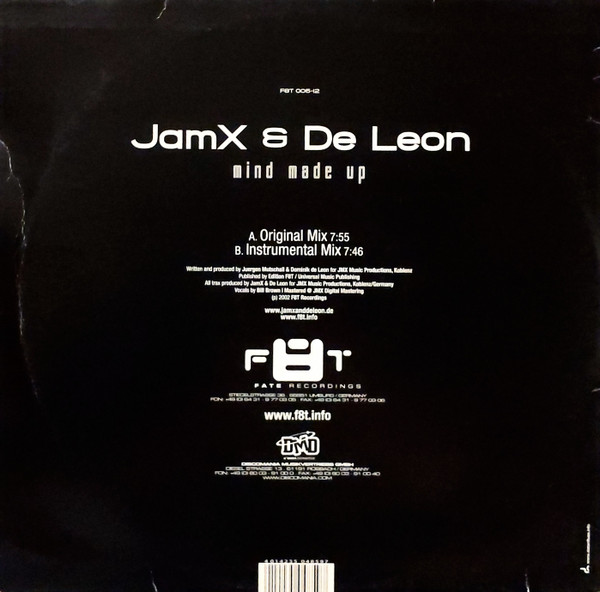 JamX & De Leon - Mind Made Up (2002) - Image 2