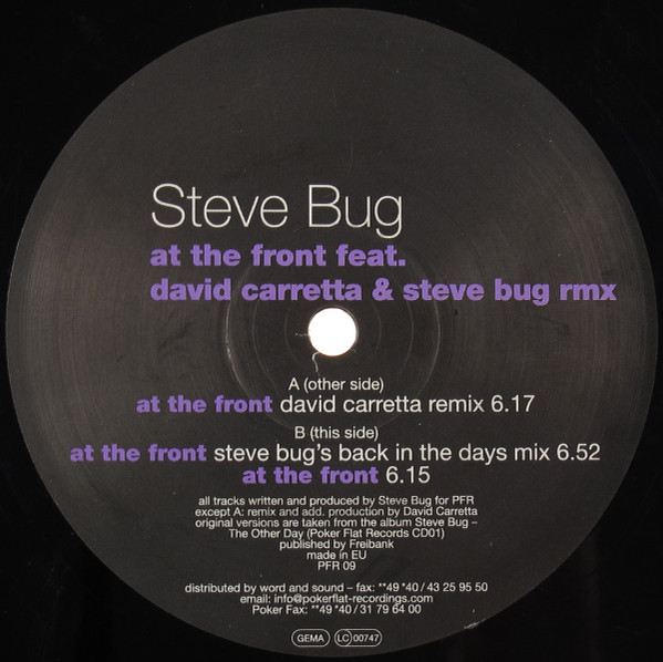 Steve Bug - At The Front (2000)